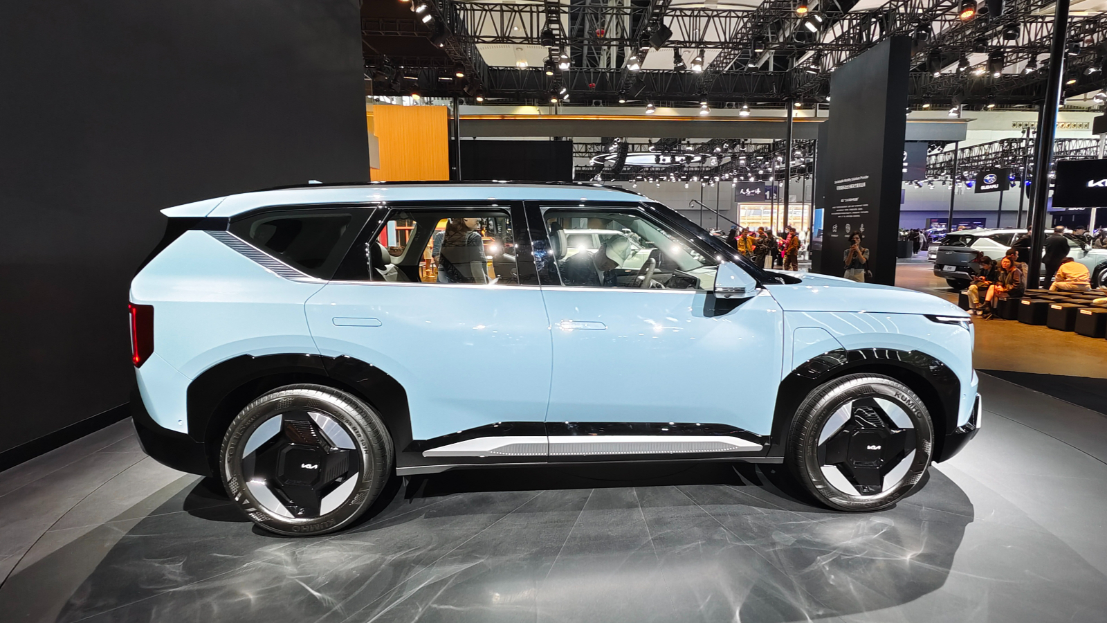 起亞，快起來(lái)呀！……2023廣州車(chē)展KIA EV5終于來(lái)了