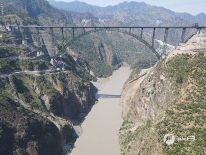 Chenab Railway Bridge, Jammu and Kashmir, India